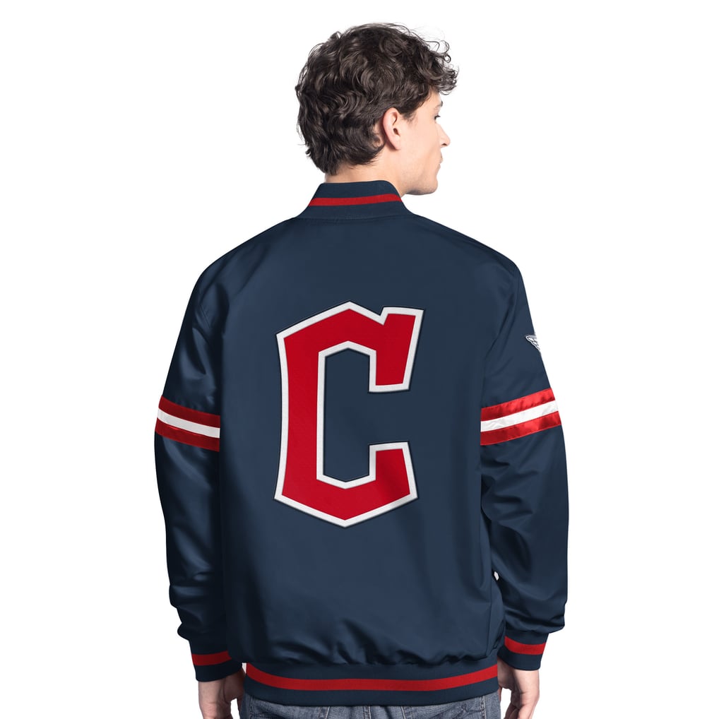  Cleveland Guardians Starter Scout Full-Snap Varsity Jacket - Navy